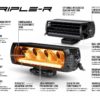 Lazer Triple-R 750 med varsellys Integrert posisjons-/sidelys 5400 Lumen. | Lazer