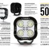 Lazer Utility 50 Beacon Robust LED-arbeidslampe med varsellys | Lazer