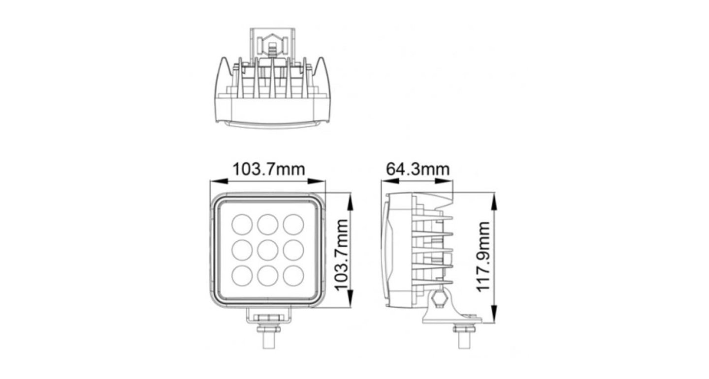 4 stk NIKEN arbeidslys med Borax glass Varmeabsorberende glass med Flood | Niken 4 stk NIKEN arbeidslys med Borax glass Varmeabsorberende glass med Flood - Bilde 3