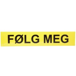 Gul "FØLG MEG" tekstplate, 1 stk til Lumary lysskilt V6300 og V6305