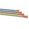 Gul 1x1mm² enleder strømkabel 100 meter ledning på plastrull | Derax