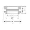 Sort blendeplugg for Ø27mm hull Pris er pr stk | Derax