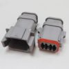 Komplett DT-8 kontakt i sett for 1,5mm2 Med sylindriske pin, for krympestrømpe | Derax