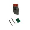 Komplett DT-2 han kontakt for 1,5mm2 Han kontakt med pin for krymping | Derax Komplett DT-2 han kontakt for 1,5mm2 Han kontakt med pin for krymping | Derax