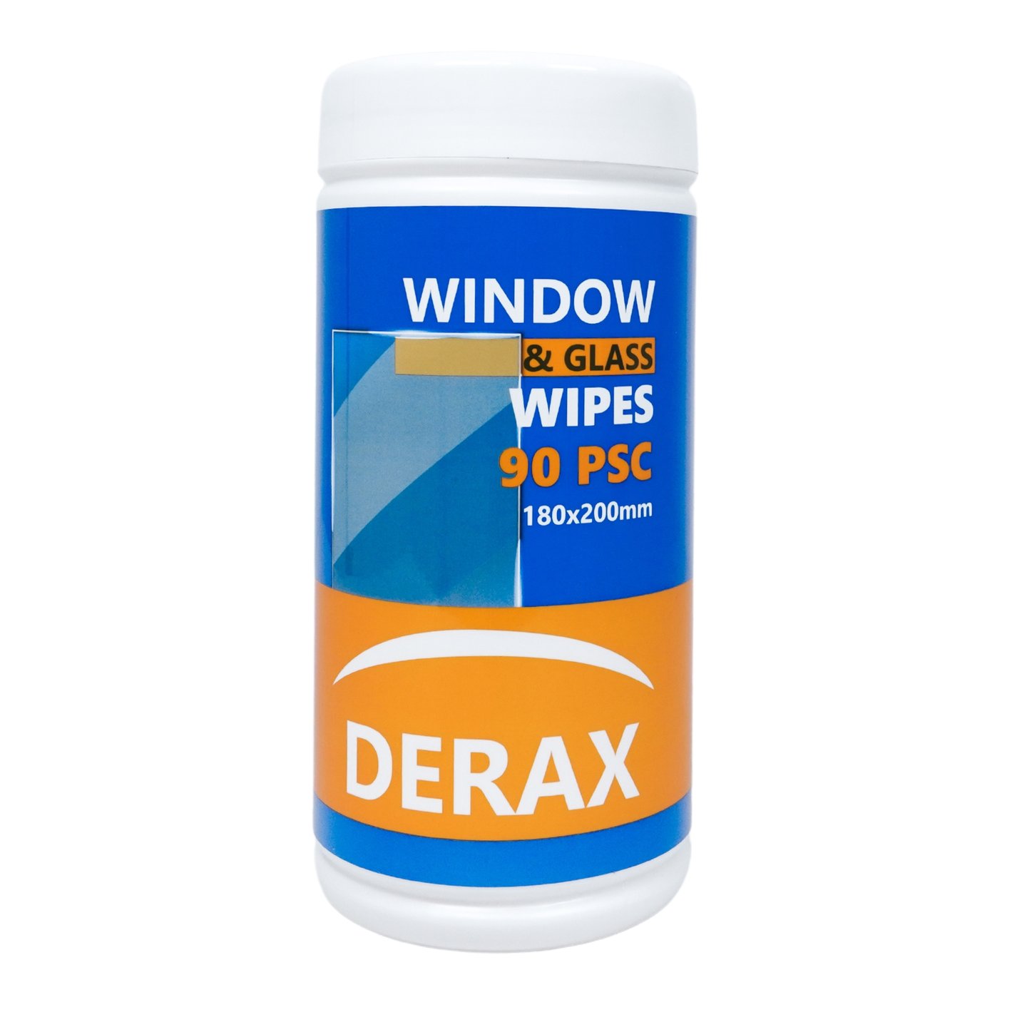 Derax 90stk vinduswipes i plasttube 90stk ark 180 x 200 mm | Derax Derax 90stk vinduswipes i plasttube 90stk ark 180 x 200 mm