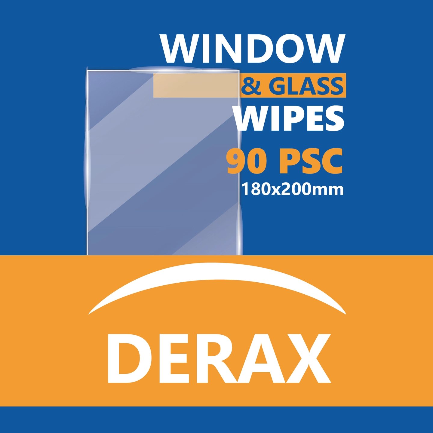 Derax 90stk vinduswipes i plasttube 90stk ark 180 x 200 mm | Derax Derax 90stk vinduswipes i plasttube 90stk ark 180 x 200 mm - Bilde 2