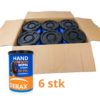 6 stk Derax hånd wipes med 90 ark 90stk ark, størrelse 255 x 300 mm | Derax