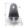 Magnetfeste med 90 grader vinkel 2 stk 88mm magnet 75kg styrke | Derax Magnetfeste med 90 grader vinkel 2 stk 88mm magnet 75kg styrke | Derax