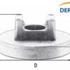 Magnet med strips og båndfeste Ø31 Gummiert magnet 7,5 kg styrke | Derax Magnet med strips og båndfeste Ø31 Gummiert magnet 7,5 kg styrke | Derax