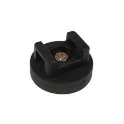 Magnet med strips og båndfeste Ø31 Gummiert magnet 7,5 kg styrke