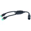 Helstøpt DT 2-pin Y kabel splitter 30cm Helstøpt og vanntett kort modell 1,5mm² | Derax
