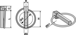 Ringsplint Ø10,0 L 45 mm