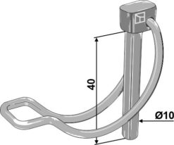 Rør-ringsplint Ø10x40