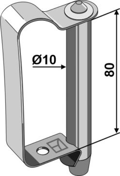 Fjærlåsebolt Ø10x80
