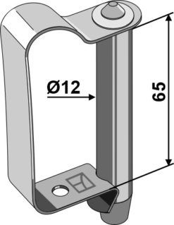 Fjærlåsebolt Ø12x65