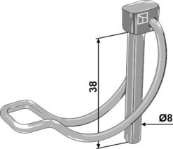 Rør-ringsplint Ø8x38
