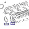 220CDI Mercedes original innsugsmanifold sats