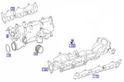 320CDI Mercedes original innsugsmanifold sats