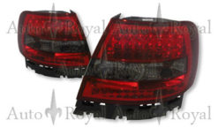 A4 B5 Klarglass baklykter rød / sotet m LED