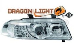 A4 B5 Klarglass frontlykter med DRL