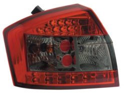 A4 B6 8E LED klarglass baklykter med sotet felt