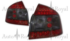 A4 B6 Klarglass baklykter rød sotet med LED
