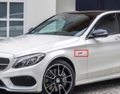 Alternative view of AMG original logo i sort og chrome