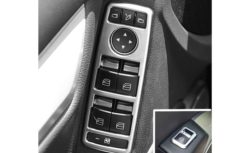 Bryterdekselsats i matt chrome