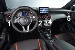 C117 / X156 / W176 Mercedes originale AMG line luftdyser