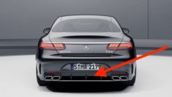 C217 AMG hekkskjørtsats med eksos tupper