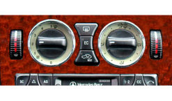 Chrome ringer til vifteregulatorene