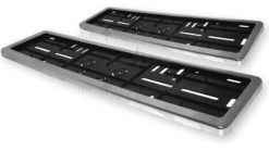 Chrome skiltrammer EU-skilter