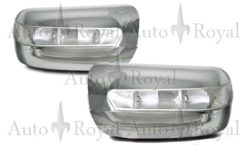 Chrome speildeksel med LED blinklys