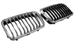E36 4dr Grill chrome og sort 97-98