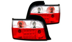 E36 4dr krystall baklykter med LED