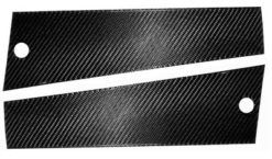 E46 2dr Carbon fiber dørstolpedeksler