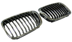 E46 2dr Chrome og sort grill 02-04