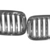 E53 Chrome / sølv grilldeksel 04-< |