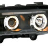 Klarglass frontlykter angel eyes, sort reflektor - BMW E53 00-03 |
