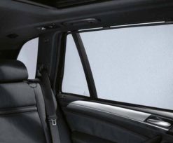 E70 BMW originale solskjermer for bakdører