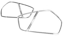 E90 Chrome ringer rundt baklyktene