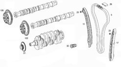 M271 Mercedes originalt registerkit 200 kompressor