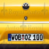 VW Fox Original chrome koffertlokkslist