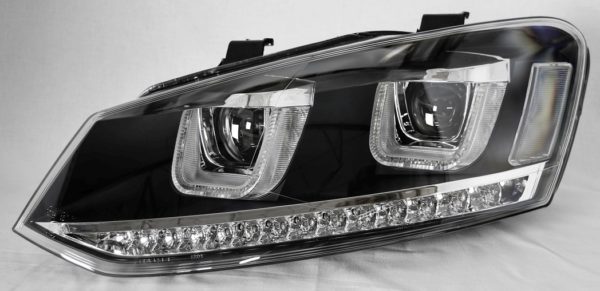 VW Poloo A05 6R DRL sorte lamper