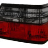 W124 Baklykter med rød og sotet optikk