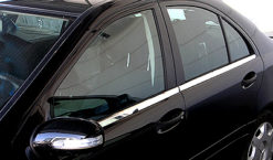 W124 Chrome dørlister til sedan