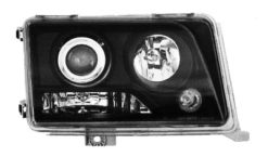 W124 Klarglass lykter med linseoptikk 93-95 sort