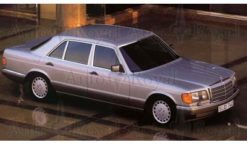 W126 Mercedes genuin chromelister til fangere