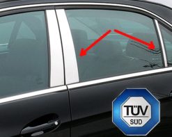 W140 Chrome dørstolpedeksler