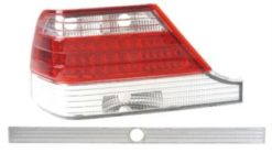 W140 Klarglass baklykter med LED